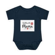 Swiss Mama Baby Bodysuit – 'Wältbeschti Mama' Infant Onesie with Heart - Image 21