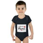Swiss Mama Baby Bodysuit – 'Wältbeschti Mama' Infant Onesie with Heart - Image 19
