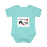 Swiss Mama Baby Bodysuit – 'Wältbeschti Mama' Infant Onesie with Heart - Image 13