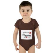 Swiss Mama Baby Bodysuit – 'Wältbeschti Mama' Infant Onesie with Heart - Image 7