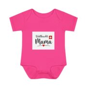 Swiss Mama Baby Bodysuit – 'Wältbeschti Mama' Infant Onesie with Heart - Image 29