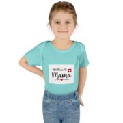 Swiss Mama Baby Bodysuit – 'Wältbeschti Mama' Infant Onesie with Heart - Image 16