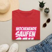 T-Shirt — "Wochenende Saufen Geil" Party Graphic Tee - Image 57
