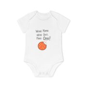 Baby Bodysuit – "Wenn Mama nein sagt, frag Opa!" Cute Cookie Graphic Organic Onesie