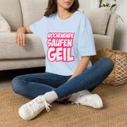 T-Shirt — "Wochenende Saufen Geil" Party Graphic Tee - Image 38