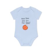 Baby Bodysuit – "Wenn Mama nein sagt, frag Opa!" Cute Cookie Graphic Organic Onesie - Image 10