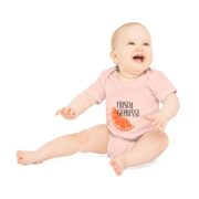 Baby Bodysuit — "Frisch Gepresst" Orange Slice Organic Onesie - Image 6