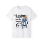 Saufen Graphic Tee – Funny German Drinking Quote T-Shirt
