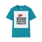 T-Shirt — "Kuss Schluss Verkauf" Lip Print Graphic Tee - Image 27