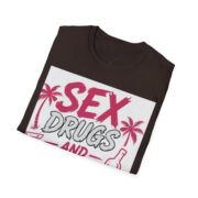 Sex, Drugs and Alcohol T-Shirt — Retro Palm Beach Party Graphic Tee - Image 3