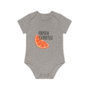 Baby Bodysuit — "Frisch Gepresst" Orange Slice Organic Onesie - Image 7