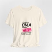 Grandma Announcement Tee — "Ich werde OMA genannt weil ich viel zu cool bin" Frenchie Grandma Gift - Image 13