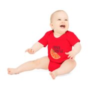 Baby Bodysuit — "Frisch Gepresst" Orange Slice Organic Onesie - Image 15
