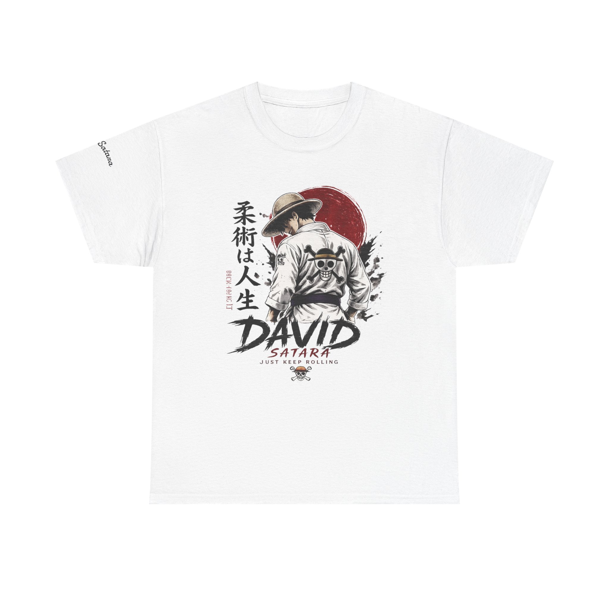 11507628129346048264_2048.jpeg Samurai Anime T-Shirt — 'David Satara' 30th Anniversary Graphic Tee - Image 1