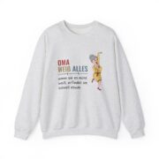 Sweatshirt — "Oma weiß alles" Funny German Grandma Crewneck - Image 6