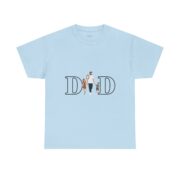 Dad Family Silhouette T-Shirt — "DAD" Letter Design with Kids (Father’s Day Gift) - Image 26