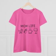 Mom Life T-Shirt — "Mom Life" Icons Tee (Stroller, Bottle, Coffee, Wine) - Image 13