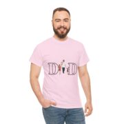 Dad Family Silhouette T-Shirt — "DAD" Letter Design with Kids (Father’s Day Gift) - Image 35