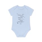 Baby Bodysuit – German 'Meine Eltern sind jetzt auch nachts erreichbar' Organic Short Sleeve