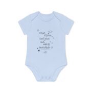 Baby Bodysuit – German 'Meine Eltern sind jetzt auch nachts erreichbar' Organic Short Sleeve