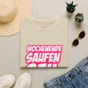T-Shirt — "Wochenende Saufen Geil" Party Graphic Tee - Image 9