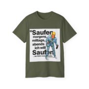 Saufen Graphic Tee – Funny German Drinking Quote T-Shirt - Image 13