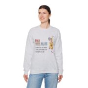 Sweatshirt — "Oma weiß alles" Funny German Grandma Crewneck - Image 10