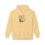 Dog Lover Hoodie — "I Just Wanna Stay Home & Cuddle with My Dog" Cute Paw Print Graphic - Image 13
