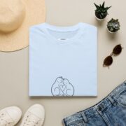 Cat Heart Line Art T-Shirt — Minimal Cute Cat Lovers Tee - Image 27