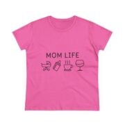 Mom Life T-Shirt — "Mom Life" Icons Tee (Stroller, Bottle, Coffee, Wine) - Image 11