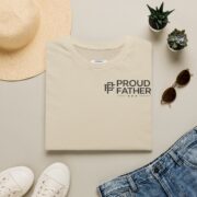 Proud Father T-Shirt — Minimal Chest Logo Dad Tee - Image 8