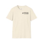 Proud Father T-Shirt — Minimal Chest Logo Dad Tee - Image 13