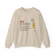Sweatshirt — "Oma weiß alles" Funny German Grandma Crewneck - Image 11