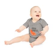 Baby Bodysuit — "Frisch Gepresst" Orange Slice Organic Onesie - Image 9