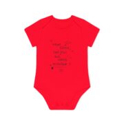Baby Bodysuit – German 'Meine Eltern sind jetzt auch nachts erreichbar' Organic Short Sleeve - Image 9