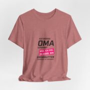 Grandma Announcement Tee — "Ich werde OMA genannt weil ich viel zu cool bin" Frenchie Grandma Gift - Image 7