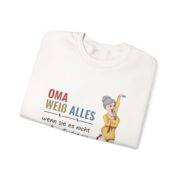 Sweatshirt — "Oma weiß alles" Funny German Grandma Crewneck - Image 4