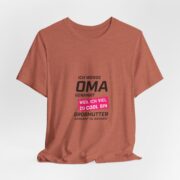 Grandma Announcement Tee — "Ich werde OMA genannt weil ich viel zu cool bin" Frenchie Grandma Gift - Image 10
