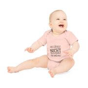 Baby Bodysuit "Ich lächle nicht, ich drücke!" – Organic Short Sleeve Infant Onesie - Image 6