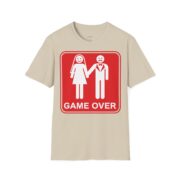 T-Shirt — 'Game Over' Wedding Humor Graphic Tee - Image 5
