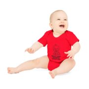 Baby Bodysuit "Nackt sehe ich noch besser aus" — Organic Short Sleeve Baby Onesie, Cute German Baby Gift - Image 12