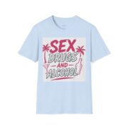 Sex, Drugs and Alcohol T-Shirt — Retro Palm Beach Party Graphic Tee - Image 4