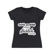 Women's T-Shirt — "Nicht perfekt aber glücklich" Momlife Graphic Tee - Image 33