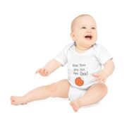 Baby Bodysuit – "Wenn Mama nein sagt, frag Opa!" Cute Cookie Graphic Organic Onesie - Image 3