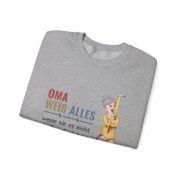 Sweatshirt — "Oma weiß alles" Funny German Grandma Crewneck - Image 18