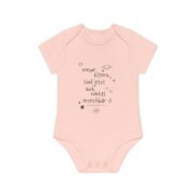 Baby Bodysuit – German 'Meine Eltern sind jetzt auch nachts erreichbar' Organic Short Sleeve - Image 7