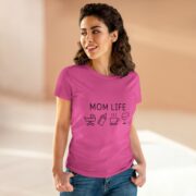 Mom Life T-Shirt — "Mom Life" Icons Tee (Stroller, Bottle, Coffee, Wine) - Image 15