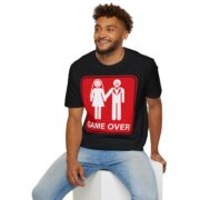 T-Shirt — 'Game Over' Wedding Humor Graphic Tee - Image 4