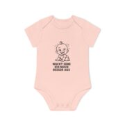 Baby Bodysuit "Nackt sehe ich noch besser aus" — Organic Short Sleeve Baby Onesie, Cute German Baby Gift - Image 3