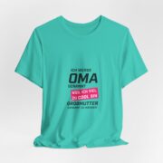 Grandma Announcement Tee — "Ich werde OMA genannt weil ich viel zu cool bin" Frenchie Grandma Gift - Image 31